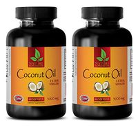 Increase Metabolism Pills - Extra Virgin Coconut Oil 3000mg - Coconut Oil Pills - 2 Bottles 120 Softgels