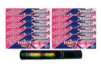 Herb Airtight Tube Pocket Protector with Juicy Jay's Bubblegum 1.25 Flavored Hemp Rolling Papers 10 Count DC Crafts Nation- Rasta Skull