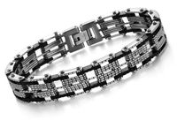 Aegean Jewelry Titanium Stainless Steel Men's Fashion Magnetic Bracelet, Anti-fatigue and Pain-relief, with a Gift Box and a FREE Small Gift