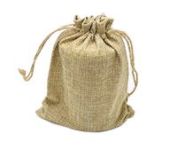 AKOAK 10 Pcs 5 x 7 Inches Wedding Party Christmas Favor Vintage Burlap Jute Sacks