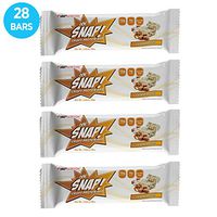 Ooh Snap Nutrition Gluten Free Crispy Protein Bar (Bulk 28 Bars) - Healthy Low Sugar Snack - Salted Caramel Pretzel Flavor – 4 Count Box