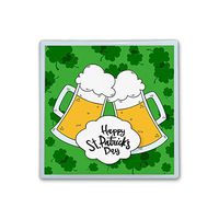 XIANN Care Contact Lens Box Holder Container Case Storage Eyecare Kit -St Patrick's Day Cheers