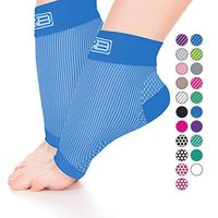 Go2 Plantar Fasciitis Socks|Best Ankle Compression Brace 22-25 mmHg|Arch Support Joint Heel Pain Relief|Foot Sleeves for Women and Men Reduce Swelling|Relieve Achilles Tendonitis(Blue, Small)