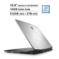 Dell Alienware 2019 M15 15.6-Inch FHD 1080P Gaming Laptop - 8th Gen Inter 6-Core i7-8750H up to 4.1GHz, NVIDIA GeForce GTX 1060 6GB, 16GB DDR4 RAM, 512GB SSD (Boot) + 2TB HDD, Backlit KB, Windows 10