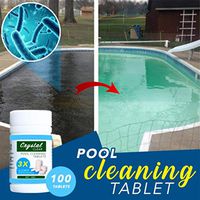 100pcs Swimming Pool Cleaning Tablets Bathtub Multifunctional Hotel Tool Toilets Household (1bottle)