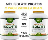 MUSCLE FOOD LABS Muscle Isolate, 5 pounds (2 Pack) - Vanilla)