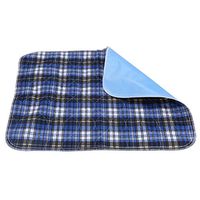 Zerone Incontinence Bed Pads,Reusable Washable Pad an Absorbent Pad for Adults Incontinence Pad Blue Lattice 45 60 Pack of 6