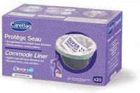 Carebag Commode Liners with Super Absorbent Pad, 360 Liners- Fits Any Standard Bedside Commode Bucket or Commode Pail – Disposable Commode Liners for an Adult Commode Chair