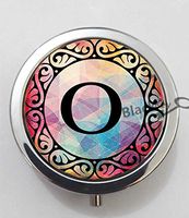 BlackKey Letter O 3-Compartment Decorative Pocket Gift Box Case Organizer for Pill, Color 1 -1404