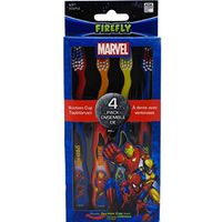 Dr. Fresh Marvel Heroes Suction Cup Toothbrushes Characters May Vary 4 Each ( Pack of 3)