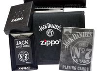 Zippo Gift Set Jack Daniels Blk Lighter/Cards