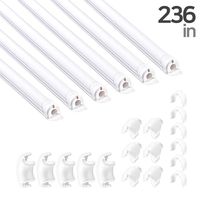 236 Inch Soft PVC Cord Raceway Kit, Declu - Cable Deco Plus, Flexible Channel for Easy Cutting and Install, On-Wall Organizer to Cover and Hide Tv Wire (Small, White Tube (White Connector))