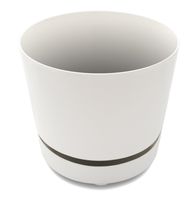 Large 10" Self-Watering + Aerating + High Drainage Reservoir Modern Round Planter Maintains Healthy Roots and Moisture for House Plants & Garden (10 Inch, White)