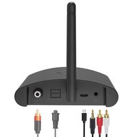 Besign New BE-RX Long Range Home HD Bluetooth Music Receiver, Wireless Audio Adapter for Music Streaming, Aptx, Support Optical, Coaxial & 3.5mm Audio Connections for Home Stereo System