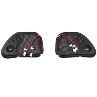 J&M Corporation Unisex-Adult Rokker Xx Fairing Speaker Grills W/Mid-Twt 98-2013 Harley RoadGlide (Black, One Size)