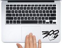 300 Spartan Sparta Printed Trackpad Clear Vinyl Decal Sticker Compatible with Apple MacBook Pro Air 11" 12" 13" 15" All Years Laptop Trackpad Keyboard (13" MacBook Pro Retina)
