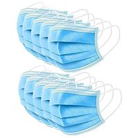 15Pcs Disposable 3-Layer Ma-SKS, Anti Dust Breathable Disposable Earloop Mouth Face Ma-sk, Comfortable Sanitary Surgical Ma-sk Professional Protection and Personal Health (Blue)