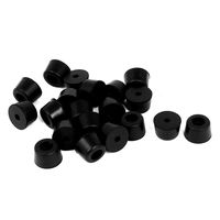 Uxcell a15090400ux0475 Rubber Anti Vibration Isolator Absorber Base Foot Pad Black (Pack of 20)