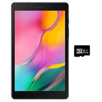 Samsung Galaxy Tab A 8.0" (2019, WiFi Only) 32GB, 5100mAh All Day Battery, Dual Speaker, SM-T290, International Model (32GB + 32GB SD Bundle, Black)