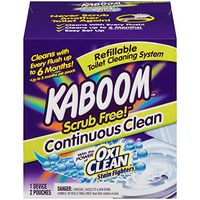 Kaboom Scrub Free! Toilet Bowl Cleaner System with 2 Refills,Pack of 1