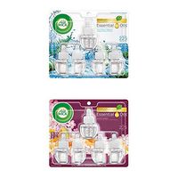 Air Wick Plug in Scented Oil 5 Refills, Fresh Waters and Summer Delights, (5x0.67oz), Essential Oils, Air Freshener