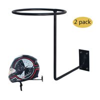 CHCYCLE Motorcycle Accessories Helmet Holder Jacket Hanger Wall Mounted Multifunctional Rack (2 Pack)