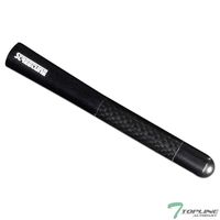 Topline Autopart 5" Real Carbon Fiber Aluminum Short Antenna Sandblast Black Screws Base Universal