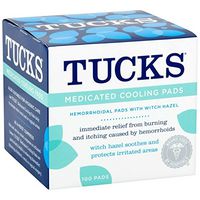 Tucks Medicated Cooling Pads 100 Padsper Pack of 4)