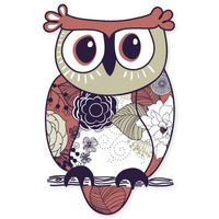 AK Wall Art Owl Cute Vinyl Sticker - Car Window Bumper Laptop - Select Size