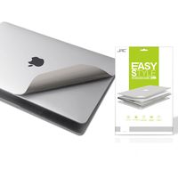 JRC- Premium SILVER 5 in 1 Full-Size Body Skin Decal Cover for MacBook Pro 13 Inch without Touch Bar (Model Number A1708, 2016 & 2017) With MacBook High Clear Screen Protector