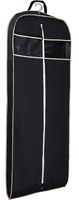 MISSLO Gusseted 60" Suit Dress Garment Bag with Clear Window Zipper Pocket Long Garment Cover (Black)