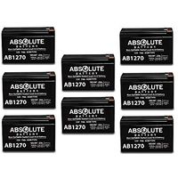8 Pack New AB1270 12V 7AH Battery Casil CA1270 SLA Battery