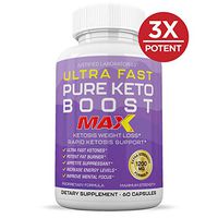 Ultra Fast Pure Keto Boost Max 1200MG Keto Pills Advanced BHB Ketogenic Supplement Exogenous Ketones Ketosis for Men Women 60 Capsules 1 Bottle