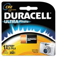 Duracell DLCR2BPK Ultra High Power Lithium Battery, CR2, 3V, 1/EA