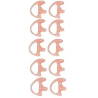 Lsgoodcare Replacement Earmold Earbud (Left and Right Ear) for Two Way Radio Acoustic Coil Tube Earpiece - Open Ear Insert Earmould Earbuds Pink, Medium, Soft Silicone Material, 5 Pairs