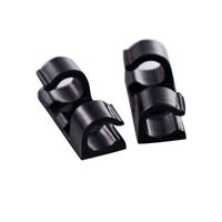 40 Pieces Adhesive Cable Clips Wire Clips Cable Wire, Office and Home (Black)