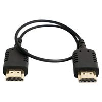 Came-TV 1 Foot Flexible and Ultra-Thin HDMI Type A-A Cable for Gimbal Use,Feild Monitor,DSLR Video Camera/Camcorder