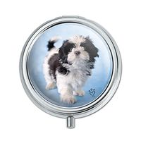 Shih Tzu Dog Proud Blue Pill Case Trinket Gift Box