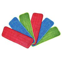 Huiaway 6 Pieces Mop Pads Wet Dry Microfiber Mop Cleaning Pad Mop Refills Replacement Heads for Most Spray Mops and Reveal Mops (16.5 x 5.5 inch)