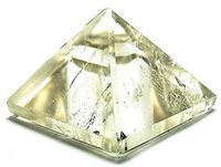 SMOKY QUARTZ Crystal Pyramid with Description Card - (25-30mm)