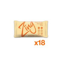 Zing Plant-Based Protein Bar Minis | Peanut Butter Chocolate Chip, 18 Count | 100 Calorie Cookie Dough | 10g Protein and 7g Fiber | Vegan, Gluten-Free, Non-GMO | Created by Professional Nutritionists