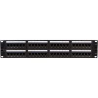 Buyer's Point 48 Port Cat6 RJ45 Patch Panel Rackmount or Wallmount with Punch Down Tool and Cable Management System (1, 48 Port), Server, Compatible with Cat 3/4/5/5e/6