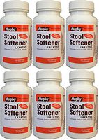 Docusate Sodium 250 mg Softgels for Gentle, Reliable Relief from Occasional Constipation 100 Softgels per Bottle Pack of 6 Bottles Total 600 Softgels