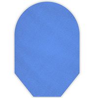 Solid Color Ostomy Pouch Cover Closed End (Blue)