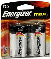 Energizer Max Alkaline Batteries D 2 Each (Pack of 4)