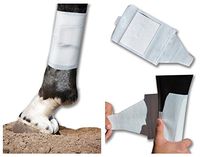 Cohesive Vet wrap Alternative BandaFlex Horse Bandages for Lower Leg Great for Fetlock, Pastern & Cannon Double Catch Velcro Fasteners Super Stretch Disposable Washable & Breathable Pack of 30 (Med.)