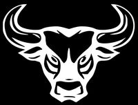 Home Grown Claremore Mean Bull Vinyl Sticker Decal | Cars Trucks Laptop | 11" Width X 8" Height | WHTE HGC1295B