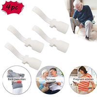 Lazy Shoe Helper, Shoe Lifting Helper, Portable Shoe Lifting Helper for Men,Plastic Shoehorn Sock Slider Handled Shoe Horn for Seniors, Elderly, Disabled - Perfect for Everyd (White)