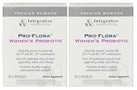 Integrative Theraputics Pro-Flora Women's Probiotic Capsules, 30 Count (2Pack)