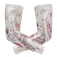 Anyangquji Romantic Travel in Paris Arm Sleeve Protectiv for Man Elbow Brace for Arthritis (1 Pair)